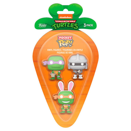 Funko Carrot Pocket POP 3-Pack TMNT D/M/S - Teenage Mutant Ninja Turtles