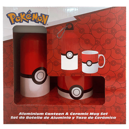 Set de taza + botella de aluminio de Pokémon