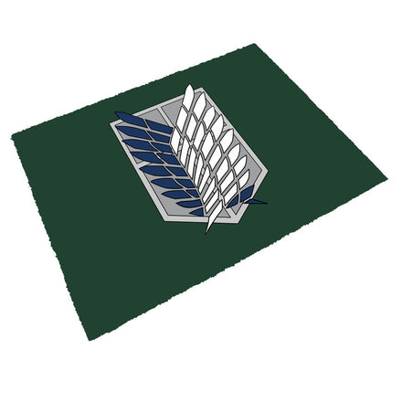 Attack on Titan Scout Regiment emblem doormats