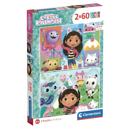 Puzzle de La casa de muñecas de Gabby 2x60 piezas