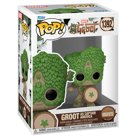 Funko Pop! Vinyl Groot As Captain America - We Are Groot - Marvel