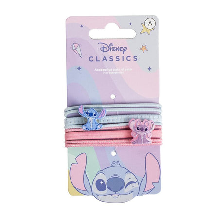 Set de 8 coleteros de Disney Angel & Stitch