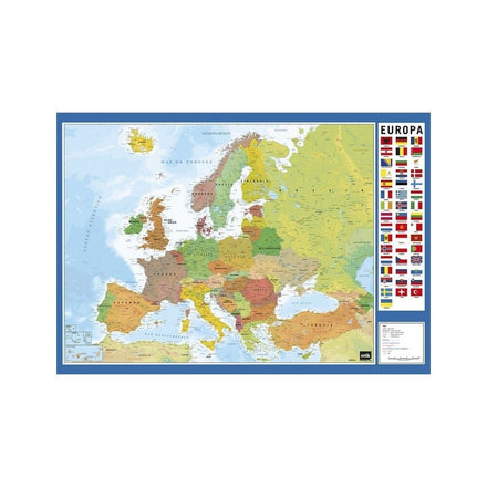 Alfombrilla de escritorio con mapa de Europa en portugués