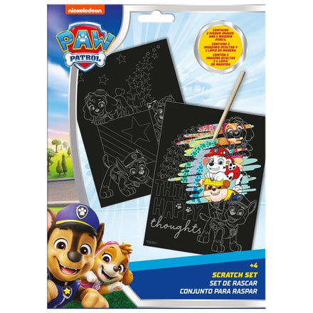 Set de papelería para rascar de Paw Patrol