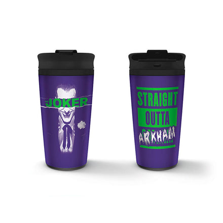 Vaso térmico de metal de Joker de Arkham de DC Comics