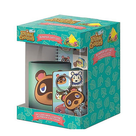 Animal Crossing Set Mug + Notebook + Keyring And Coaster