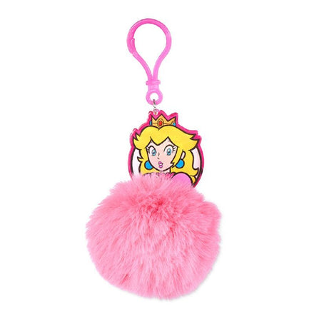 Super Mario Bros Peach Pompom Keychain