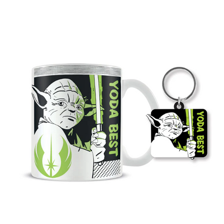 Star Wars Yoda Best Mug + Keychain Set