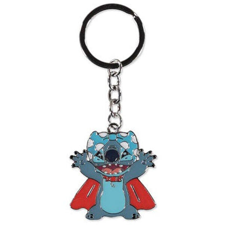 Disney Stitch Superhero Metal Keychain