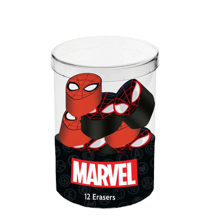 Marvel Spiderman Cube 12 Rubbers