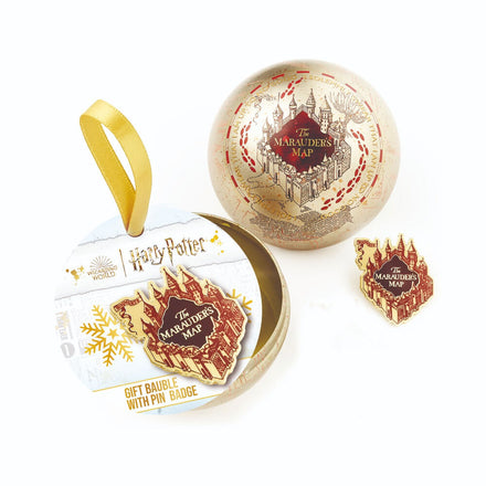 Harry Potter Marauders' Map Pin + Christmas Ball