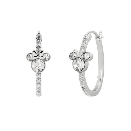 Pendientes de aro Disney Minnie de plata