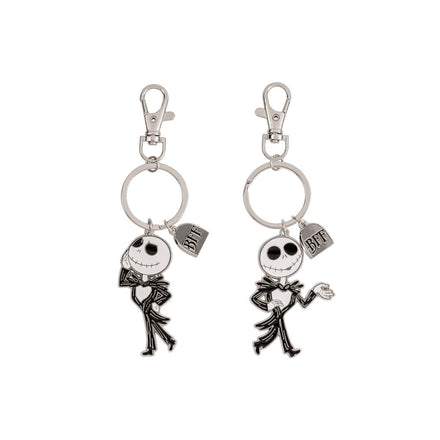 Disney Nightmare Before Christmas Jakks Skellington Set 2 Keychains