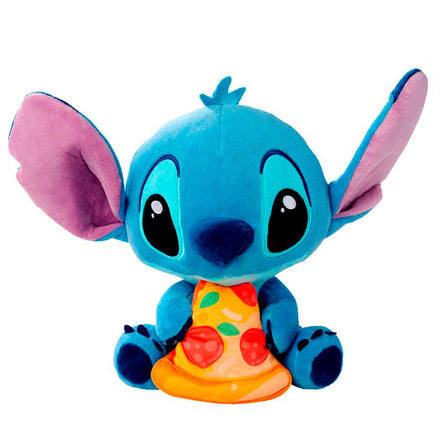 Peluche de Stitch de Disney con pizza 25 cm