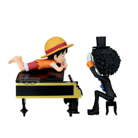 One Piece Luffy & Brook Word Collectable Stories Figure 8cm