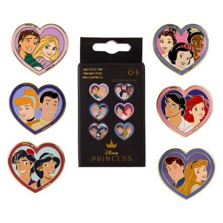Pin de esmalte misterioso "Blind Box" Disney Princesas Loungefly Surtido
