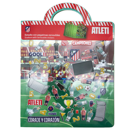 Libro de pegatinas 3D reutilizables del estadio del Atlético de Madrid