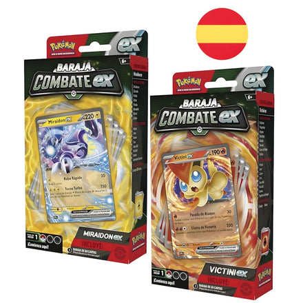 Baraja de Combate Pokémon Victini ex Miraidon ex en español