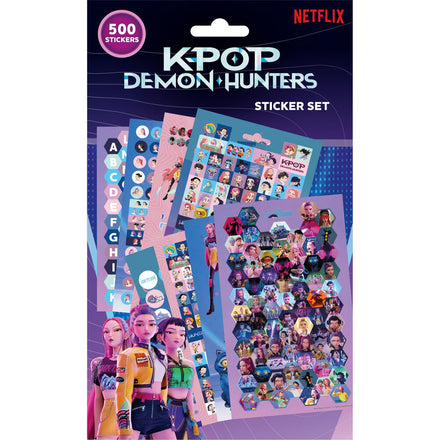 Pegatinas de Kpop Demon Hunters 500 unidades