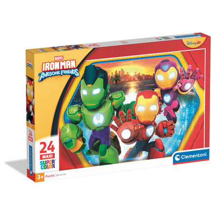 Marvel Iron Man y su fantástico Maxi puzzle de 24 piezas