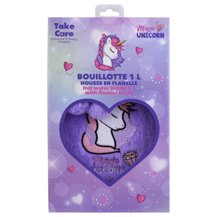 Unicorn hot water bottle 1l