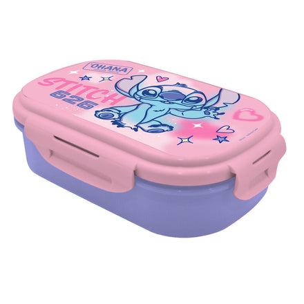 Disney Stitch Lunch Box + Cutlery