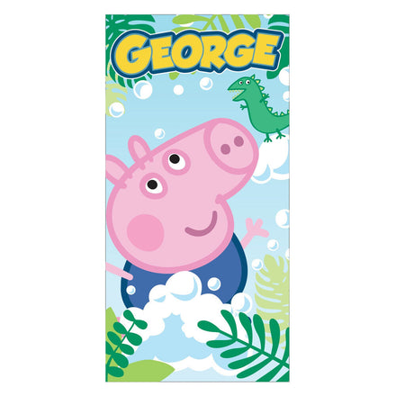 Toalla de playa de microfibra de Peppa Pig y George