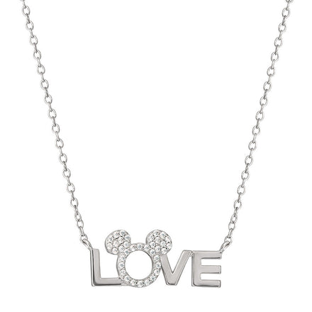 Disney Minnie Love Sterling Silver Necklace