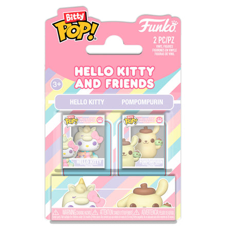 Paquete de 2 figuras Bitty Pop Hello Kitty y sus amigos Hello Kitty y Pompompurin