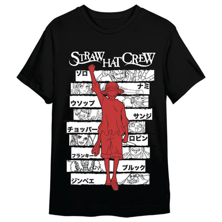 One Piece Monkey D. Luffy Straw Hat Crew Adult T - Shirt