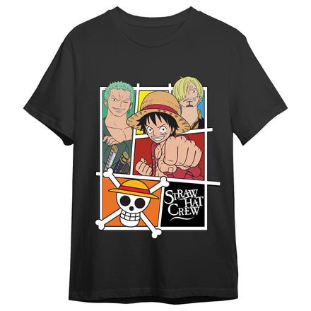 T-shirt da adulto della ciurma di Cappello di Paglia di One Piece