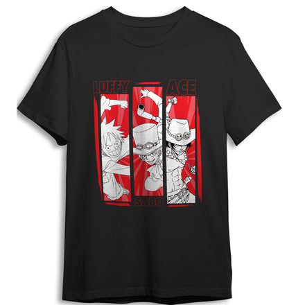 Camiseta de adulto de One Piece Monkey D. Luffy, Sabo y Ace