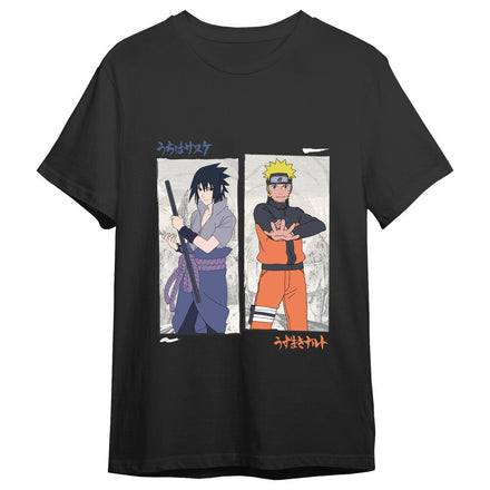 Camiseta para adultos de Naruto Shippuden: Naruto vs. Sasuke