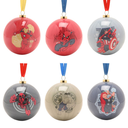 Marvel Avengers set 6 Christmas ball