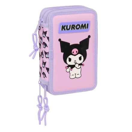 Hello Kitty Kuromi 37-piece triple pencil case