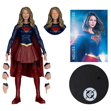 Figura de lujo Supergirl Dc Comics Multiverse 17 cm