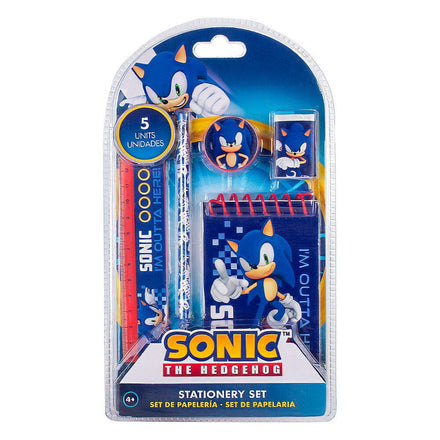 Sonic The Hedgehog Stationery Set 5 Pcs
