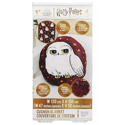 Manta cojín 2 en 1 de Hedwig de Harry Potter