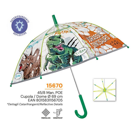 Dinosaur manual umbrella 45cm