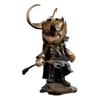 Estatua MINICO de LOKI de la INFINITY SAGA de Iron Studios