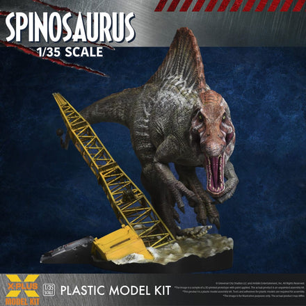 Jurassic Park III Kit de modelo de plástico 1/35 Spinosaurus 41 cm X-Plus
