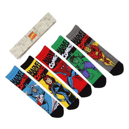 Marvel Avengers 5-Pack Socks S - M Heroes Inc