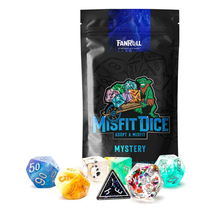 Misfit Dice Set Blind Bag Display Resin Fanroll