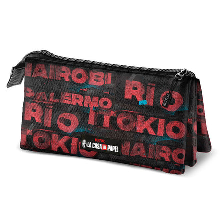 Money Heist Cities Astuccio Triplo Karactermania