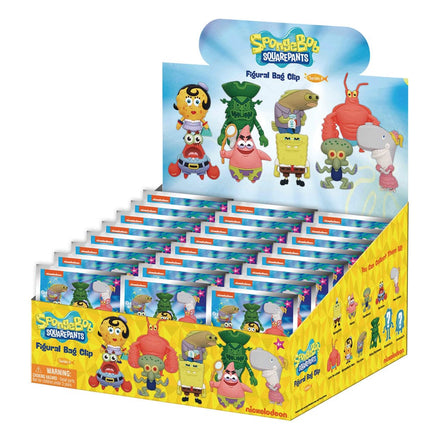Clips para bolso de PVC 3D Nickelodeon Classics Serie 4 con figura interna.