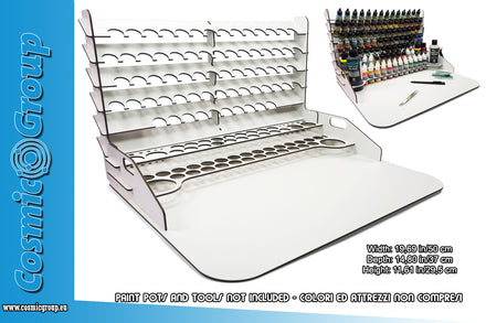 Expositor de pinturas E Work St W Storag 50x37 Accesorios para modelismo Vallejo