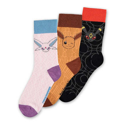 Pokémon Calzini 3-pack Eevee Evolution 2.0 35-38 Difuzed