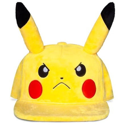 Gorra tipo snapback de Pokémon con Pikachu enfadado