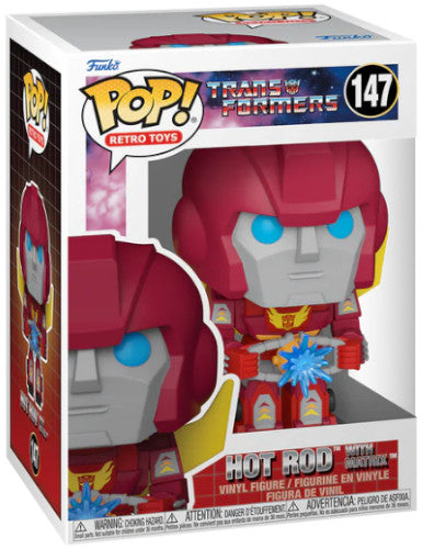 Funko Pop Transformers 40th Anniversary Hot Rod with Matrix #147