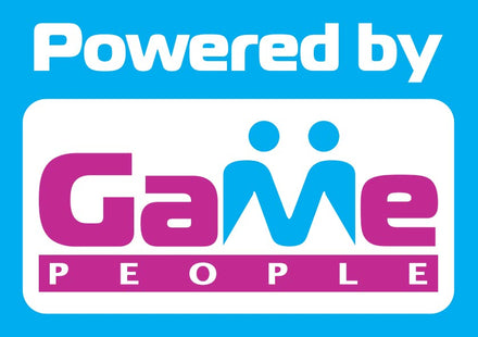 Window decal Powered By Gamepeople